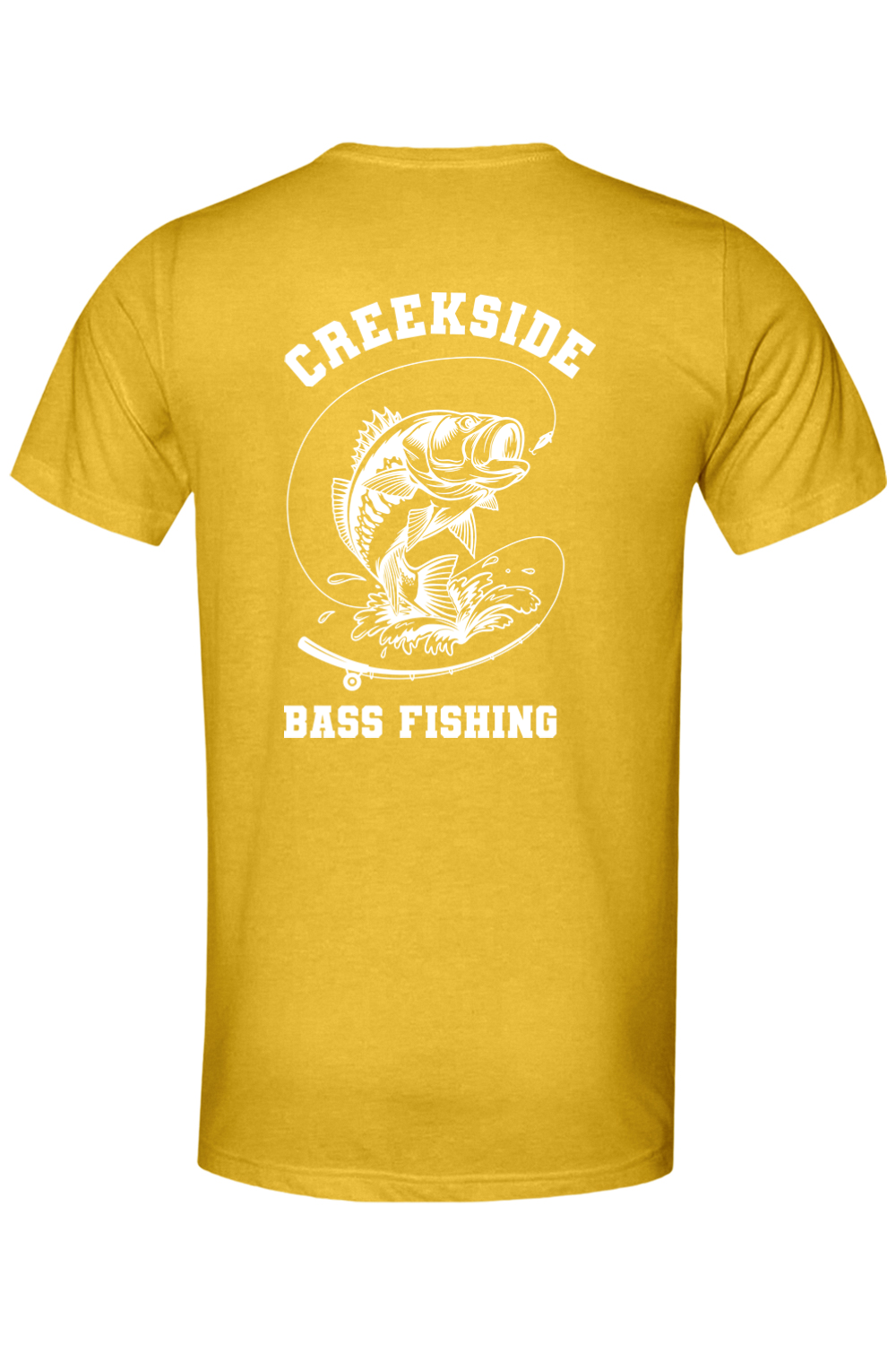 (ADULT) Bella + Canvas Triblend Short Sleeve Tee - Bass Fishing