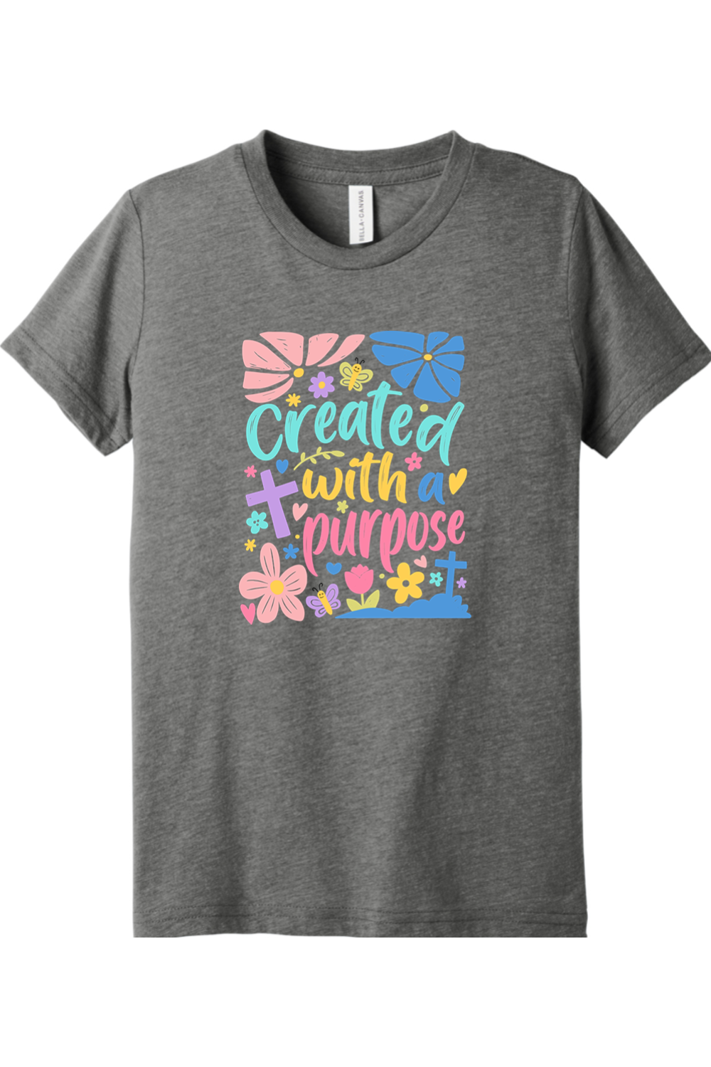 (YOUTH) BELLA+CANVAS Triblend Short Sleeve Tee - Created With a Purpose