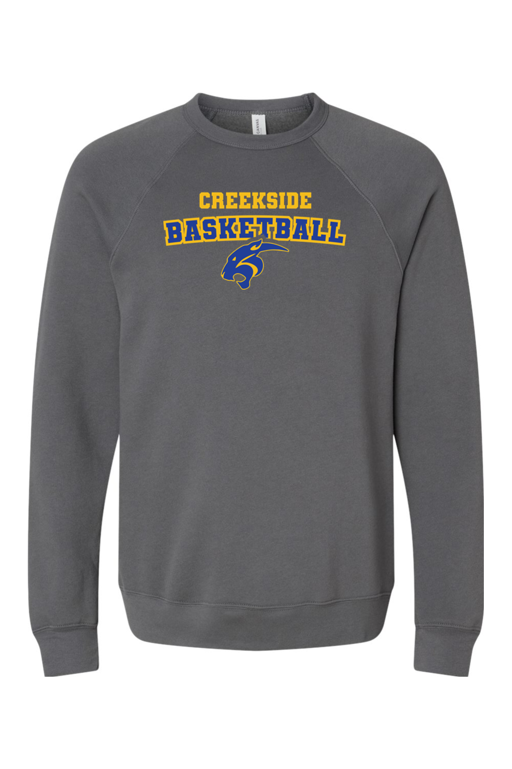 (ADULT) Bella + Canvas Sponge Fleece Raglan Crewneck Sweatshirt - Basketball