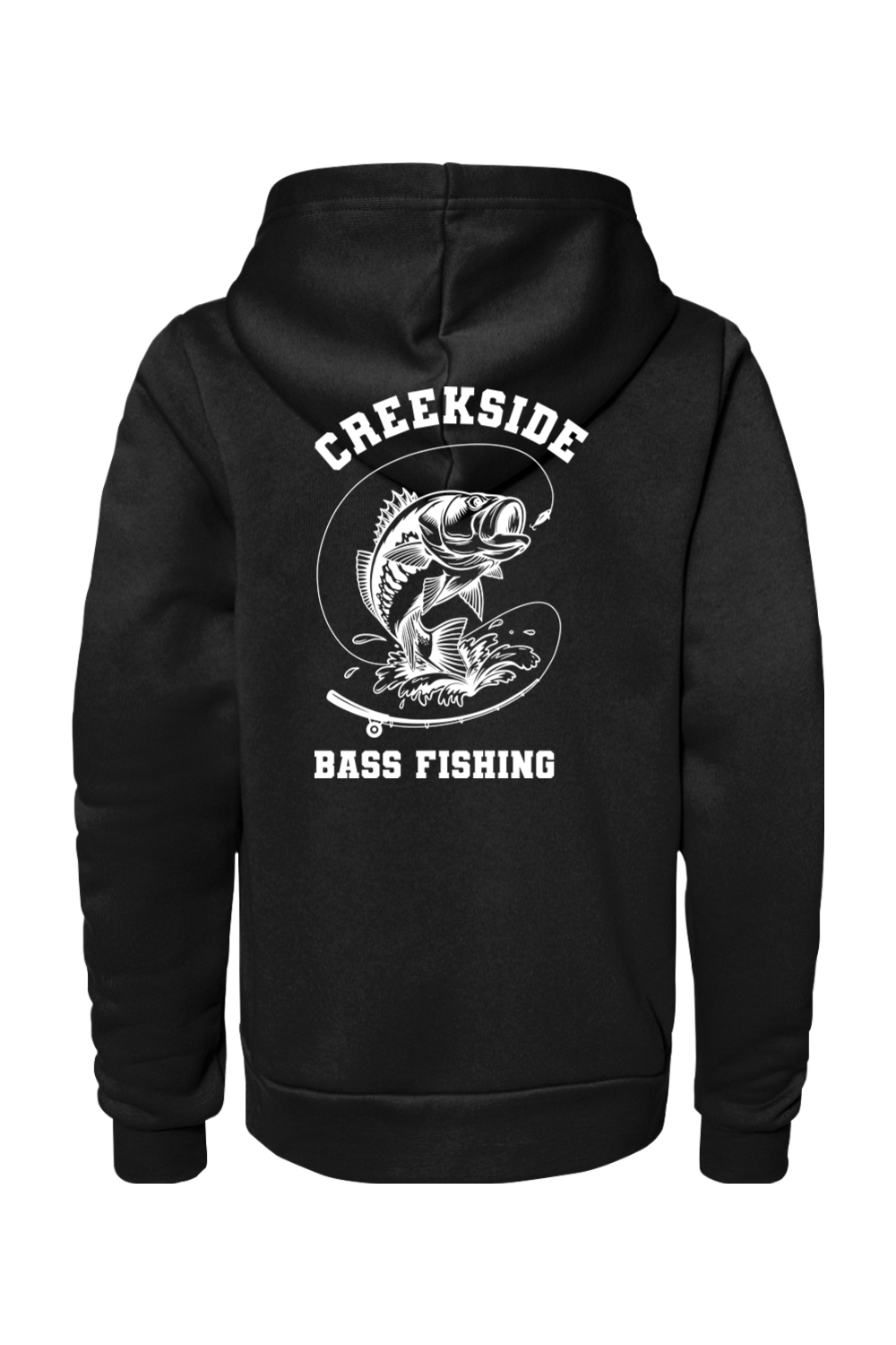 (YOUTH) Bella + Canvas Sponge Fleece Pullover Hoodie - Bass Fishing