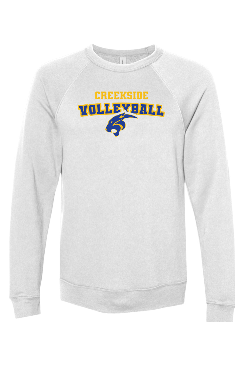 (ADULT) Bella + Canvas Sponge Fleece Raglan Crewneck Sweatshirt - Volleyball
