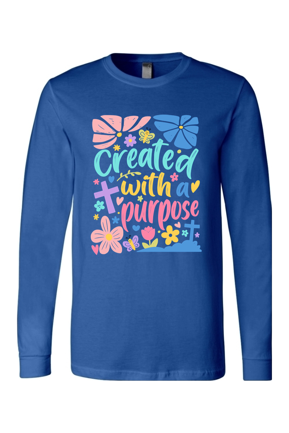 (ADULT) BELLA + CANVAS Unisex Jersey Long Sleeve Tee - Created With a Purpose