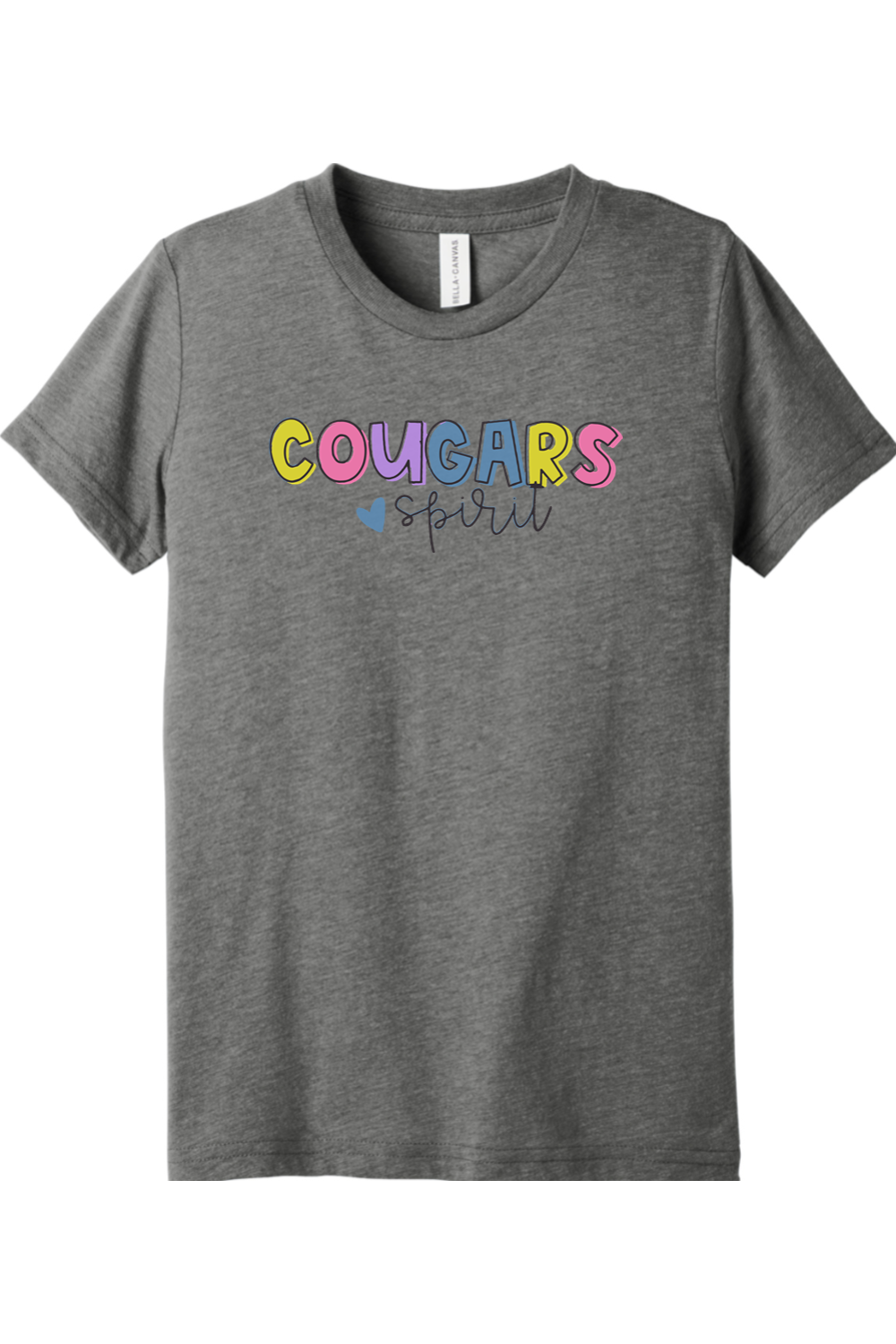 (YOUTH) BELLA+CANVAS Triblend Short Sleeve Tee - Cougars Spirit