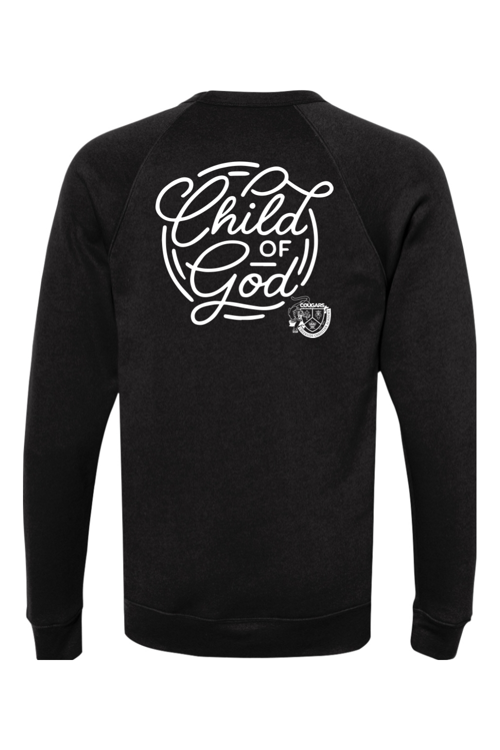 (ADULT) Bella + Canvas Sponge Fleece Raglan Crewneck Sweatshirt - Child of God