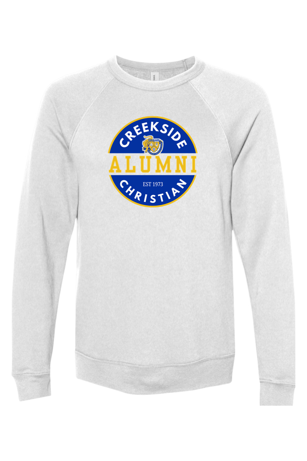 (ADULT) Bella + Canvas Sponge Fleece Raglan Crewneck Sweatshirt - Alumni