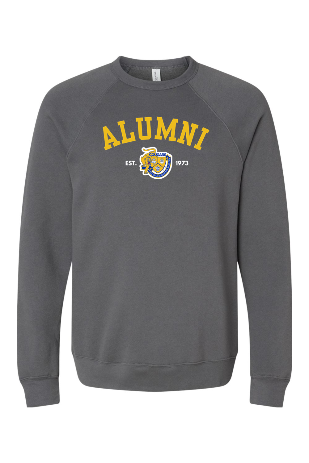(ADULT) Bella + Canvas Sponge Fleece Raglan Crewneck Sweatshirt - Alumni