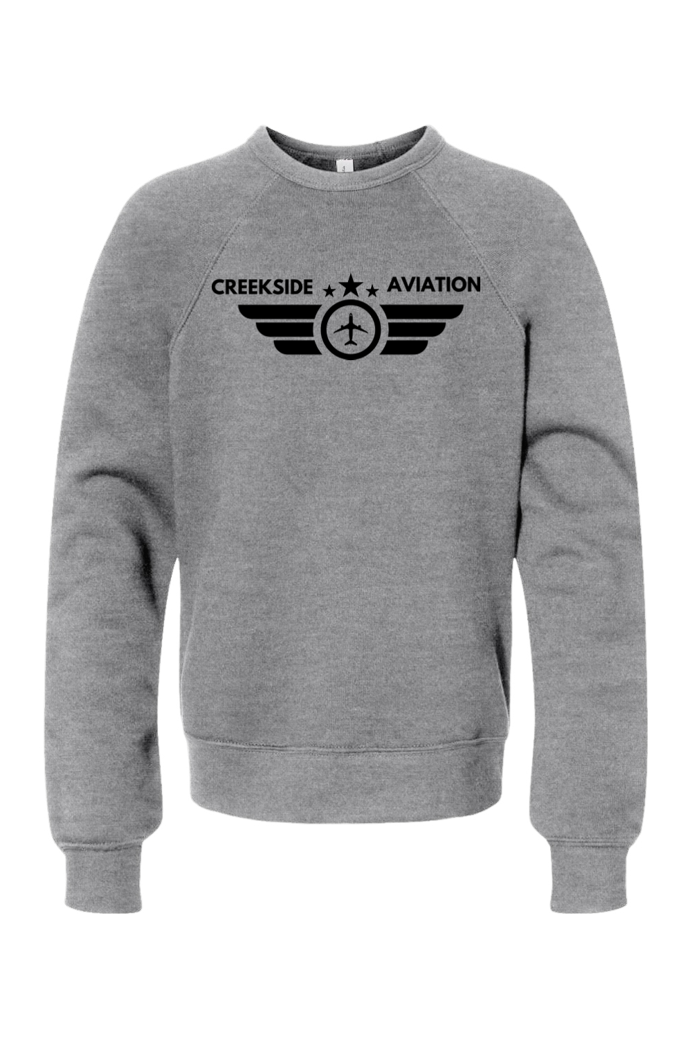 (YOUTH) BELLA + CANVAS Sponge Fleece Crewneck Sweatshirt - Aviation