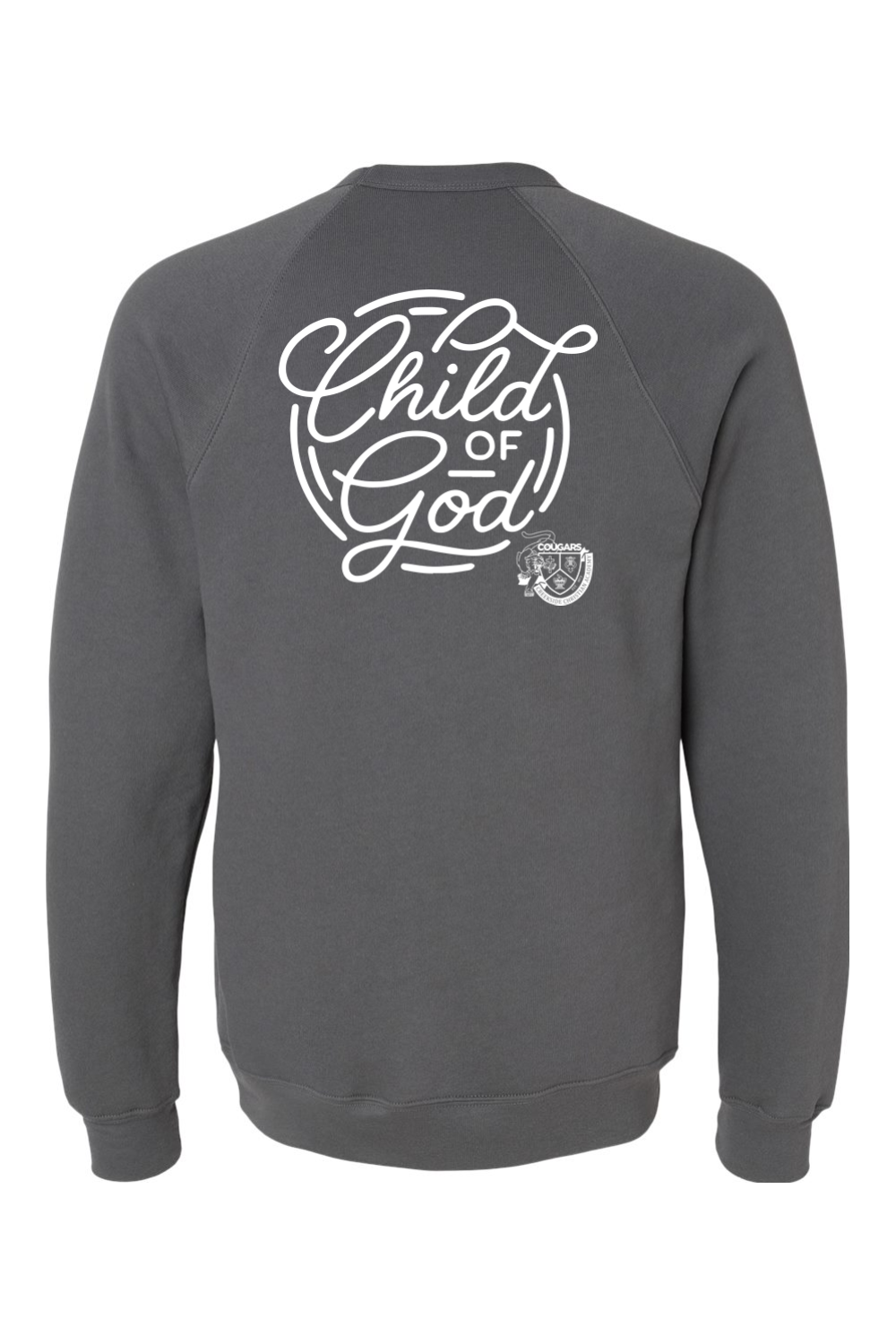 (ADULT) Bella + Canvas Sponge Fleece Raglan Crewneck Sweatshirt - Child of God