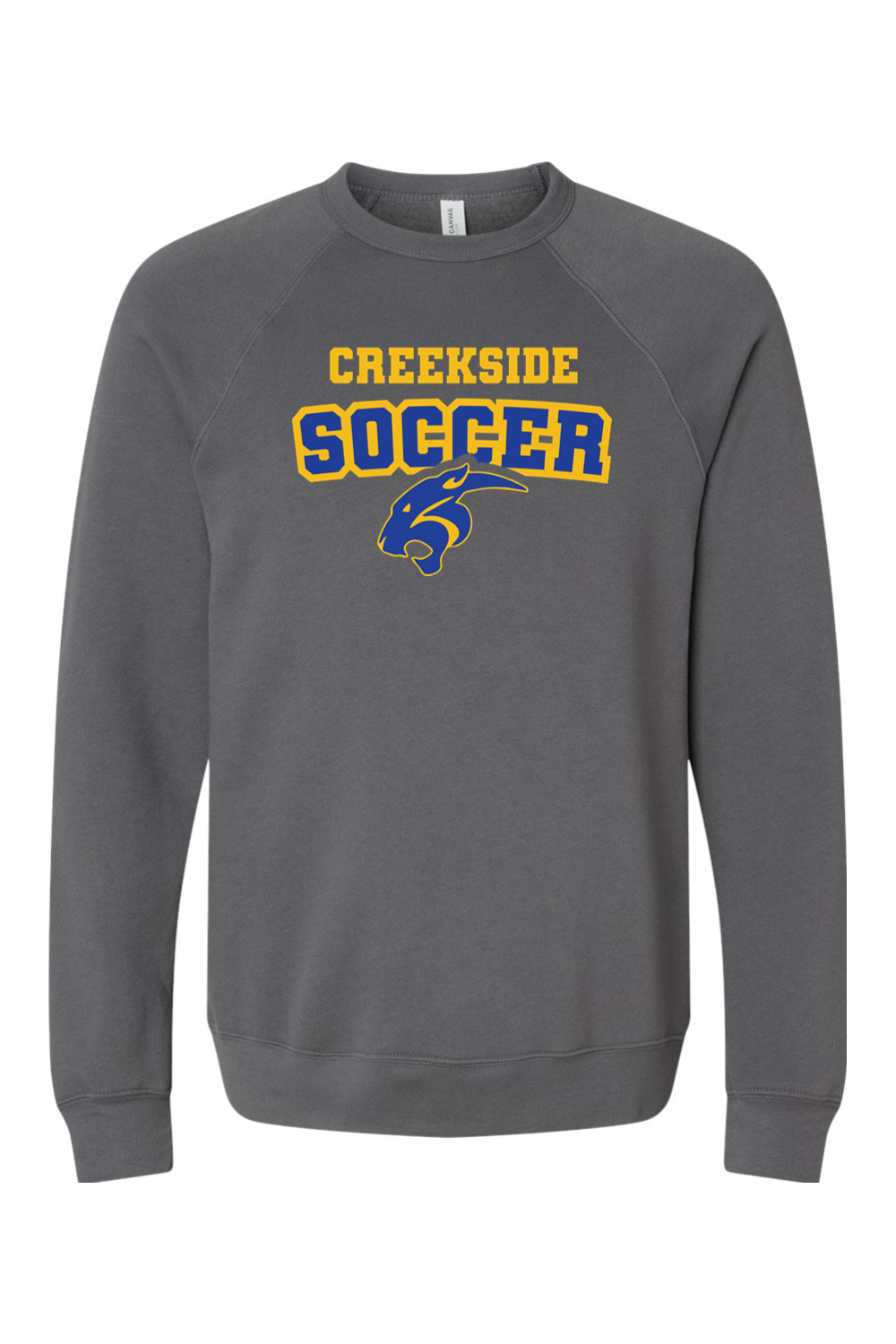 (ADULT) Bella + Canvas Sponge Fleece Raglan Crewneck Sweatshirt - Soccer