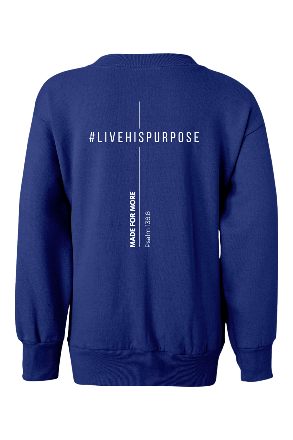 (YOUTH) Hanes Ecosmart Youth Crewneck Sweatshirt - #livehispurpose