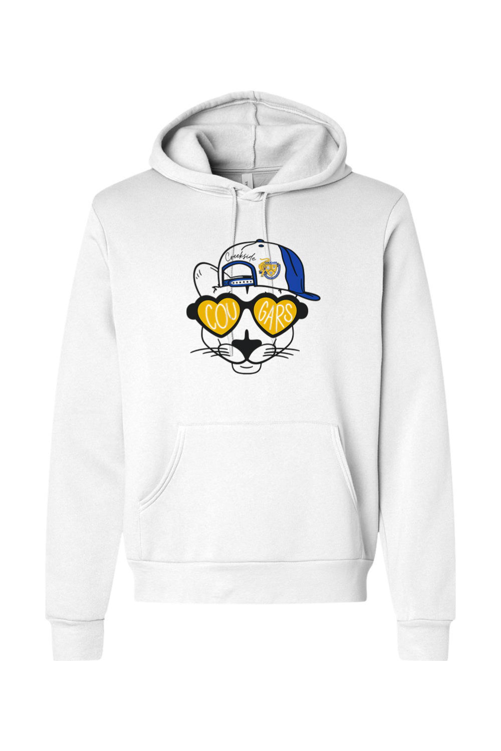(ADULT) Bella + Canvas Sponge Fleece Hoodie - Cool Cougar