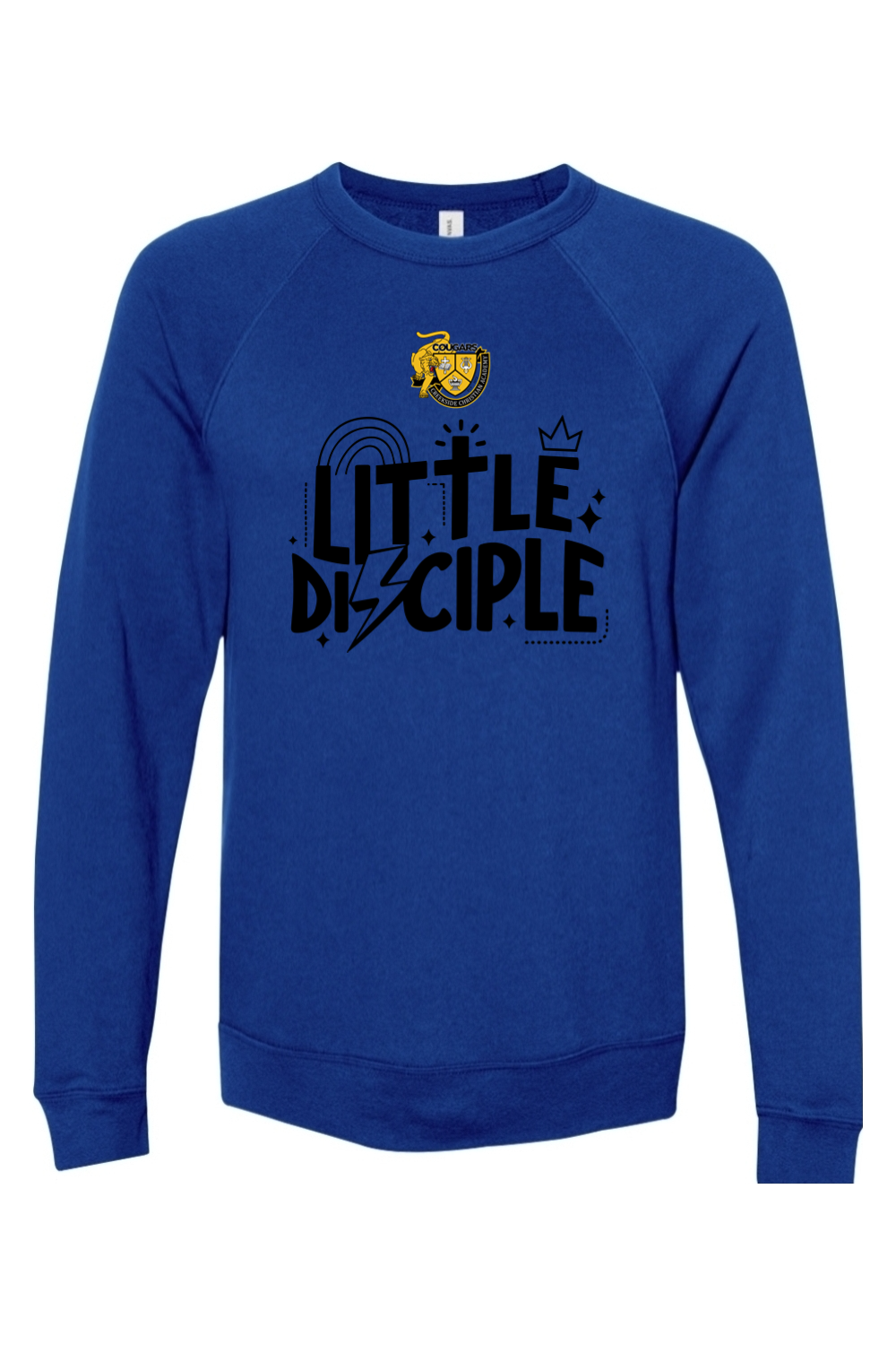 (ADULT) Bella + Canvas Sponge Fleece Raglan Crewneck Sweatshirt - Little Disciple