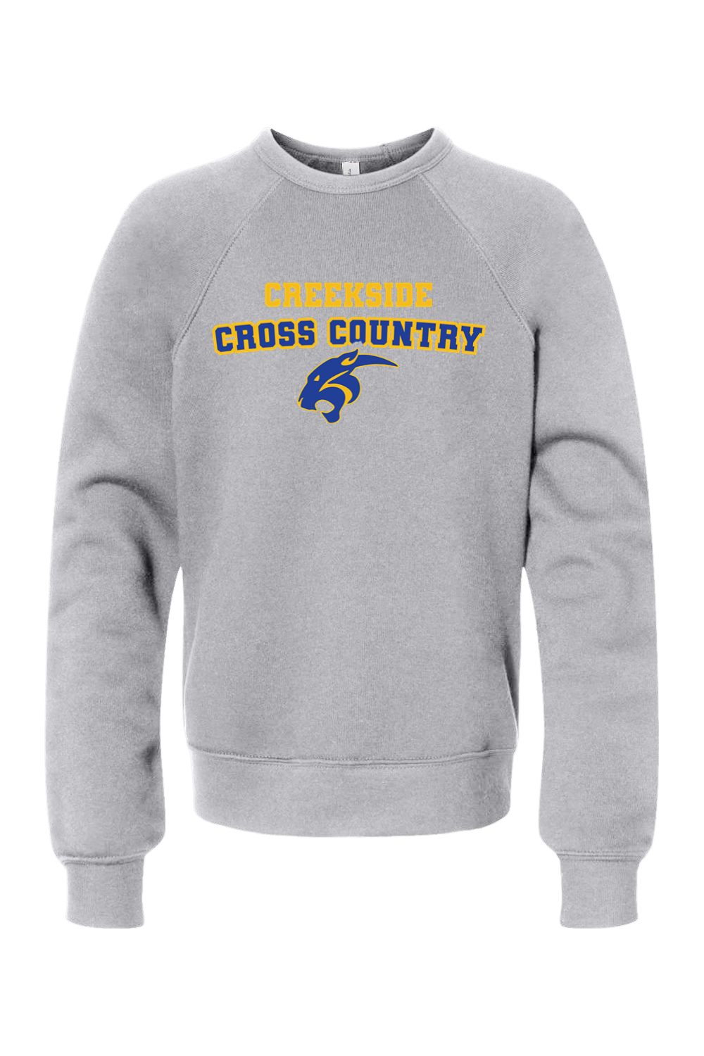 (YOUTH) BELLA + CANVAS Sponge Fleece Crewneck Sweatshirt - Cross Country