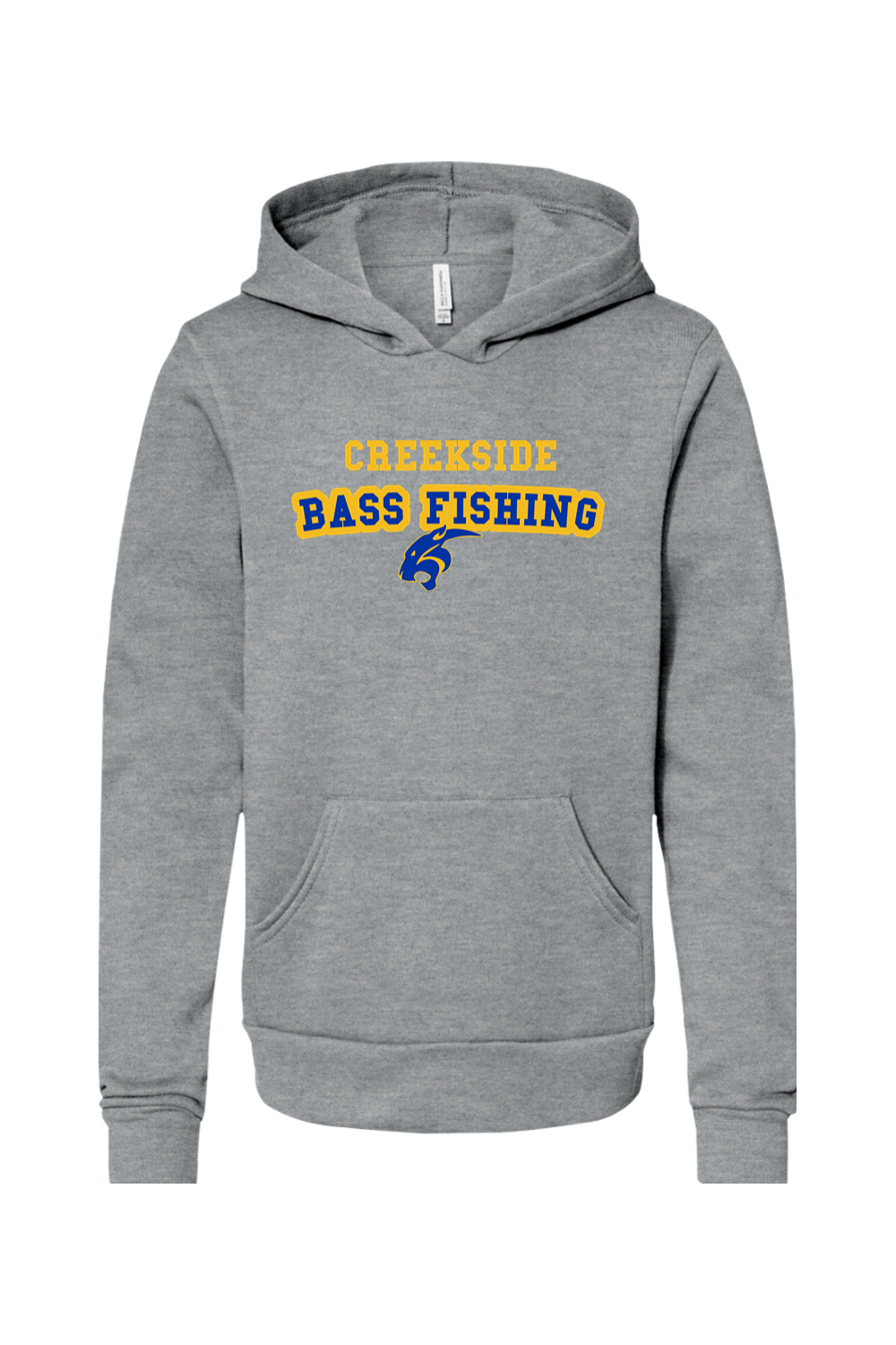 (YOUTH) Bella + Canvas Sponge Fleece Pullover Hoodie - Bass Fishing
