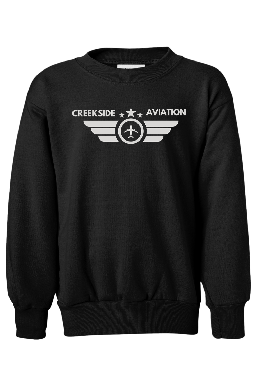 (YOUTH) Hanes Ecosmart Youth Crewneck Sweatshirt - Aviation