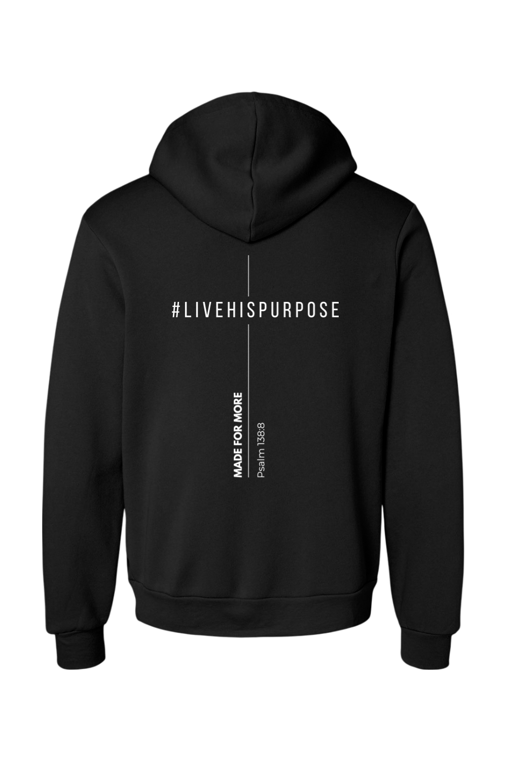(ADULT) Bella + Canvas Sponge Fleece Hoodie - #livehispurpose