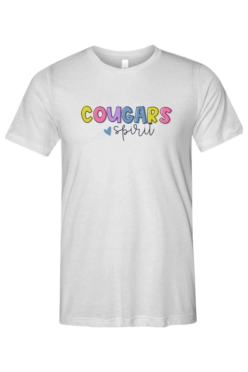(ADULT) Bella + Canvas Triblend Short Sleeve Tee - Cougars Spirit