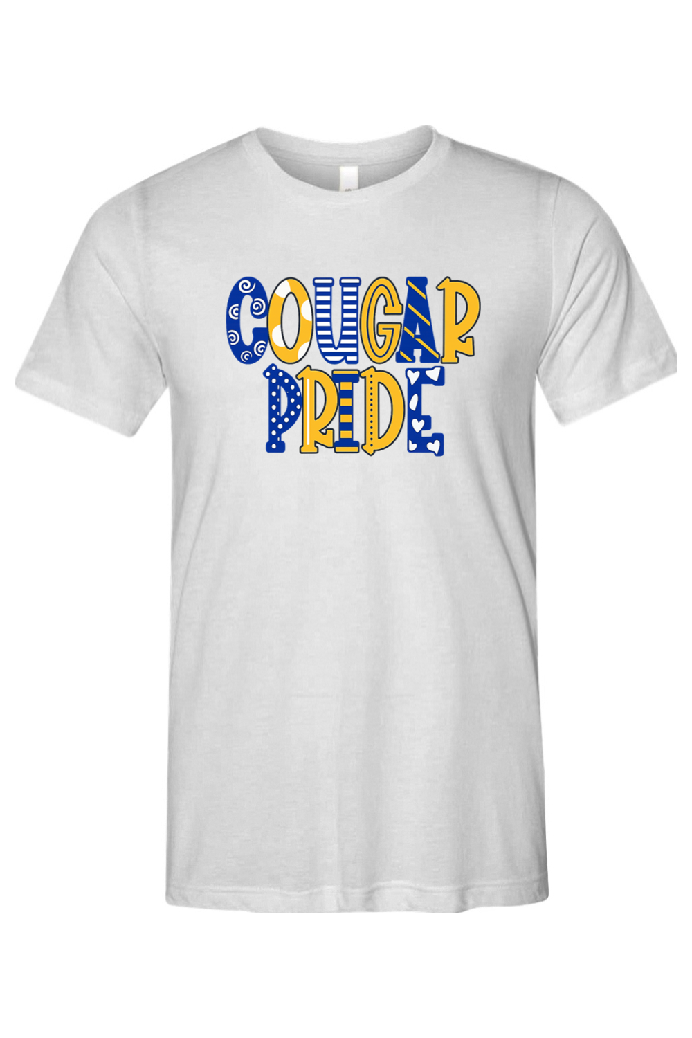 (ADULT) Bella + Canvas Triblend Short Sleeve Tee - Cougar Pride