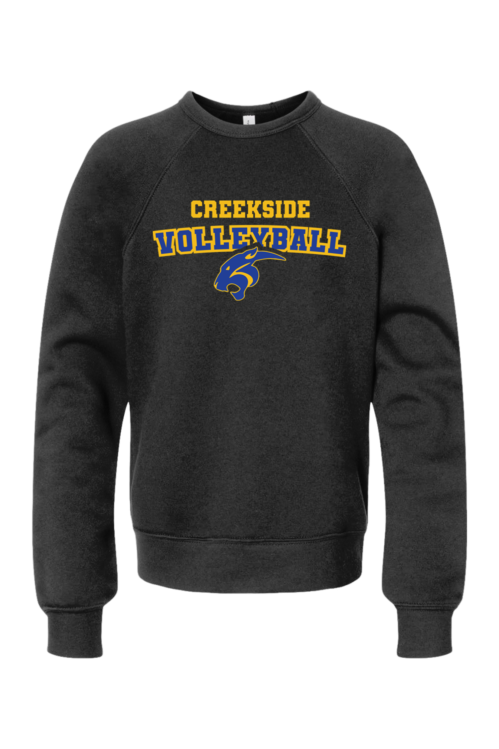 (YOUTH) BELLA + CANVAS Sponge Fleece Crewneck Sweatshirt - Volleyball
