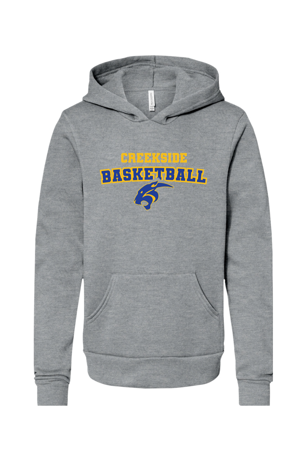 (YOUTH) Bella + Canvas Sponge Fleece Pullover Hoodie - Basketball