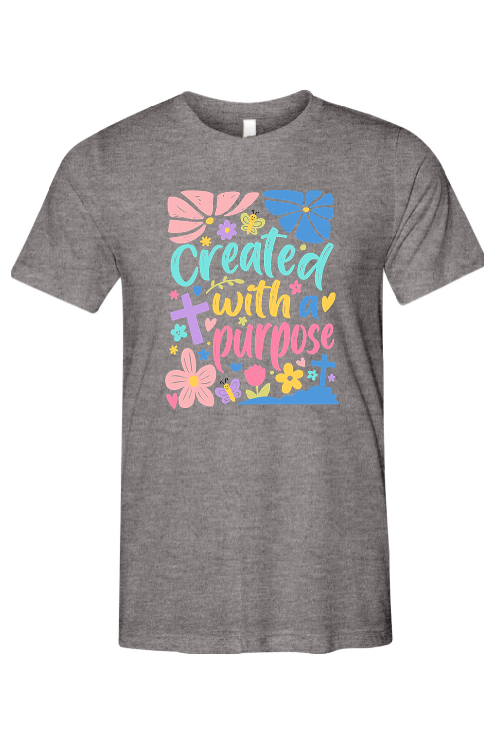 (ADULT) Bella + Canvas Triblend Short Sleeve Tee - Created With a Purpose