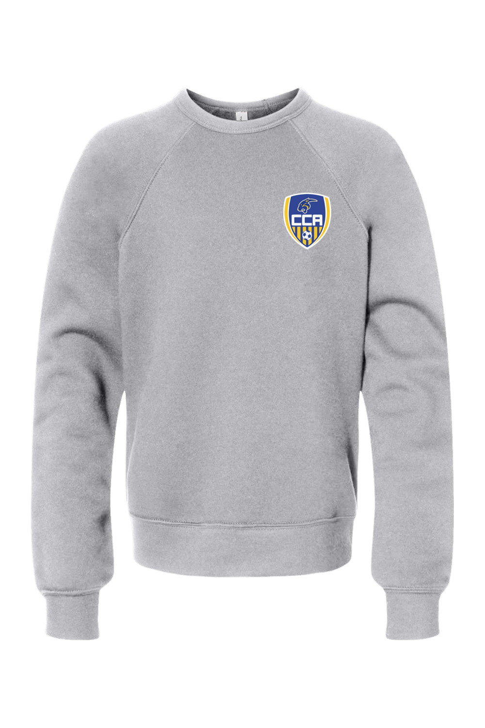 (YOUTH) BELLA + CANVAS Sponge Fleece Crewneck Sweatshirt - Soccer