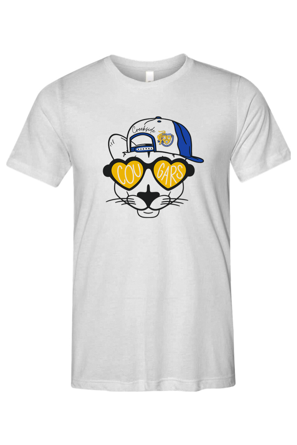 (ADULT) Bella + Canvas Triblend Short Sleeve Tee - Cool Cougar