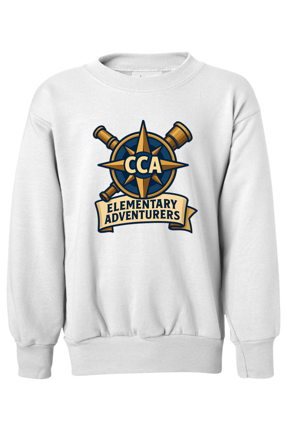 (YOUTH) Hanes Ecosmart Youth Crewneck Sweatshirt - Elementary Adventures
