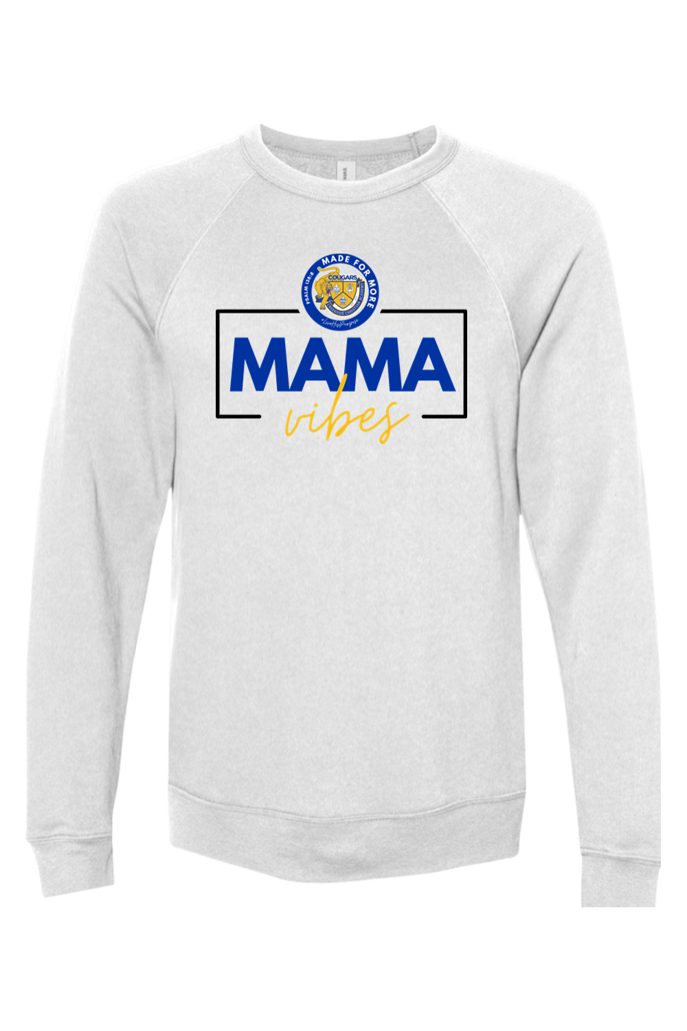 (ADULT) Bella + Canvas Sponge Fleece Raglan Crewneck Sweatshirt - Mama
