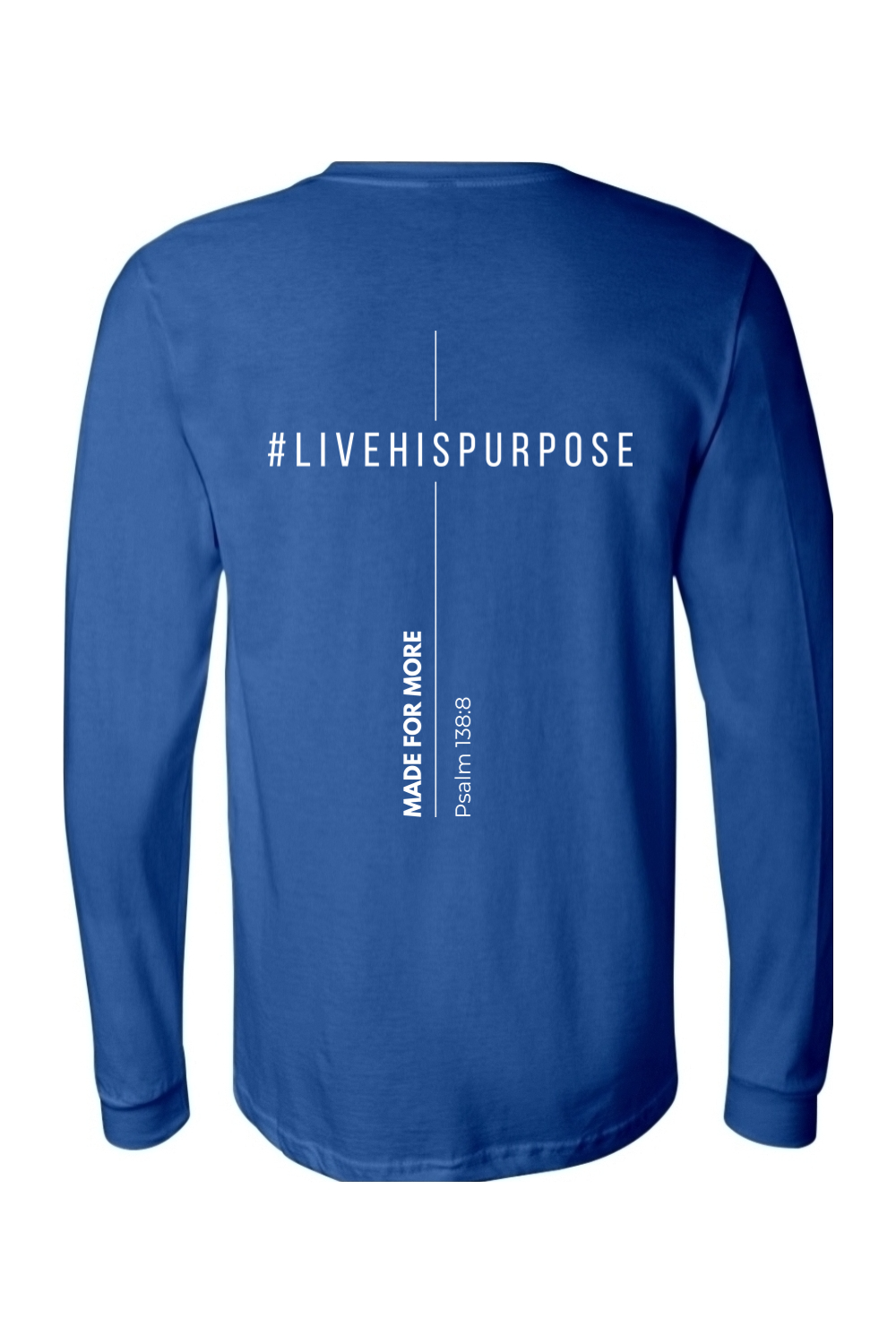 (ADULT) BELLA + CANVAS Unisex Jersey Long Sleeve Tee - #livehispurpose