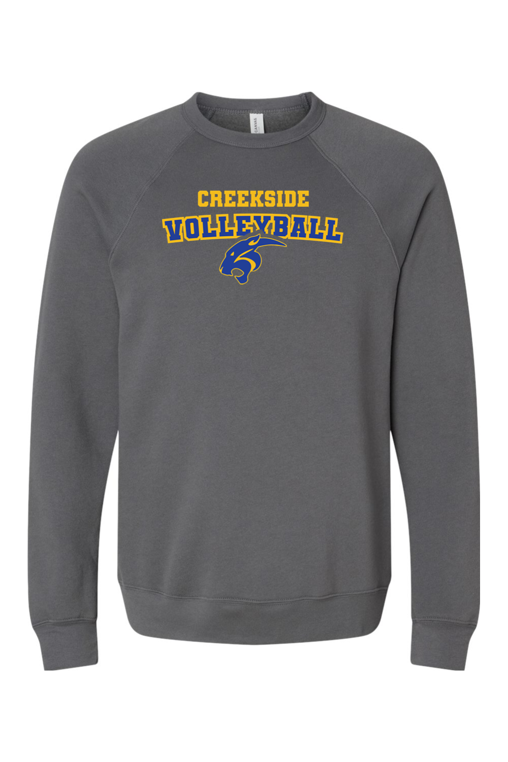 (ADULT) Bella + Canvas Sponge Fleece Raglan Crewneck Sweatshirt - Volleyball