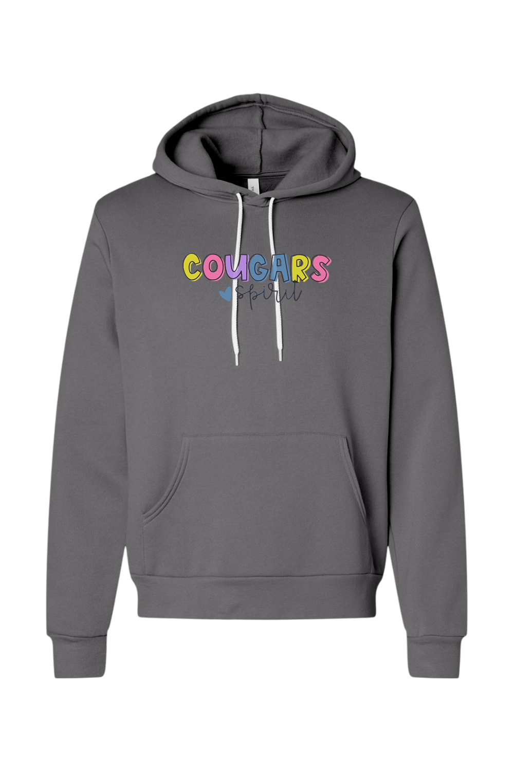 (ADULT) Bella + Canvas Sponge Fleece Hoodie - Cougars Spirit