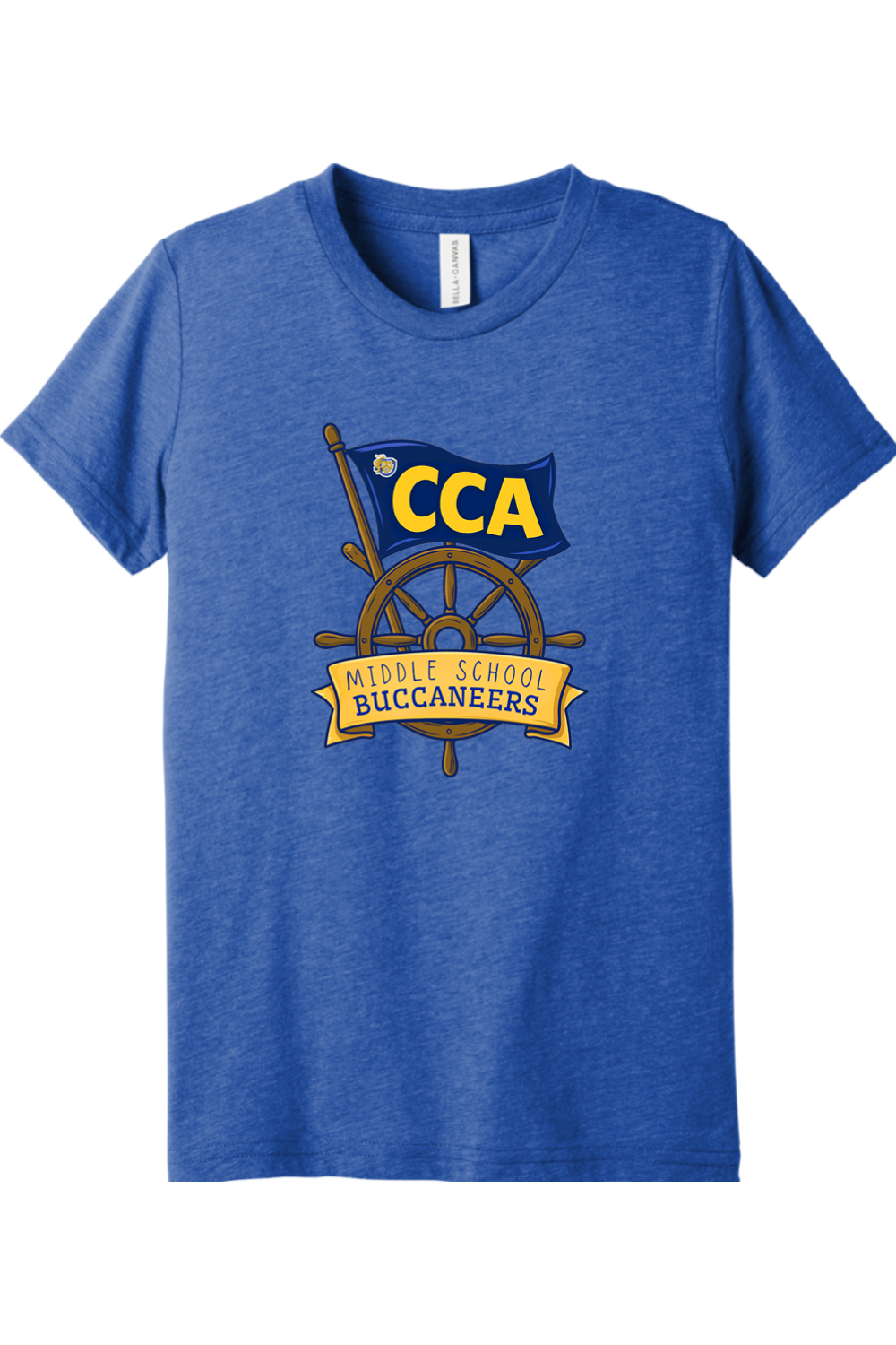 (YOUTH) BELLA+CANVAS Triblend Short Sleeve Tee - Middle School Buccaneers