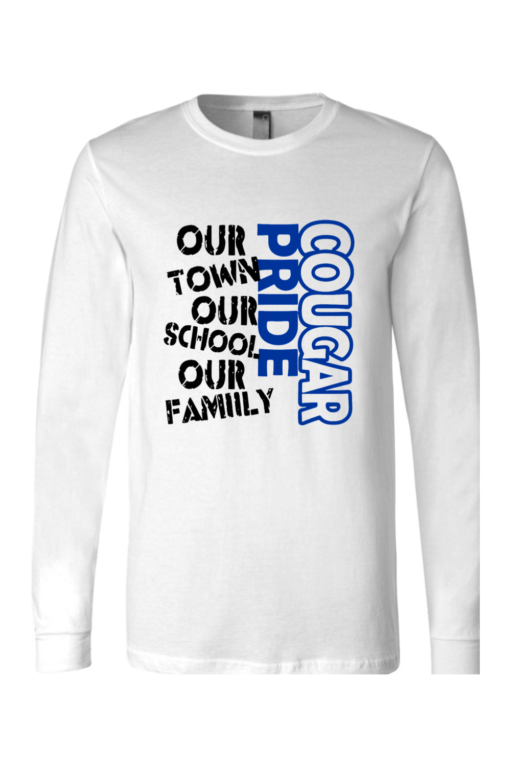 (ADULT) BELLA + CANVAS Unisex Jersey Long Sleeve Tee - Cougar Pride