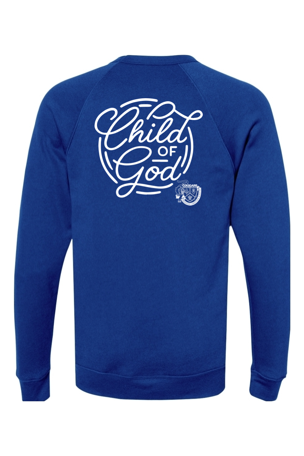 (ADULT) Bella + Canvas Sponge Fleece Raglan Crewneck Sweatshirt - Child of God
