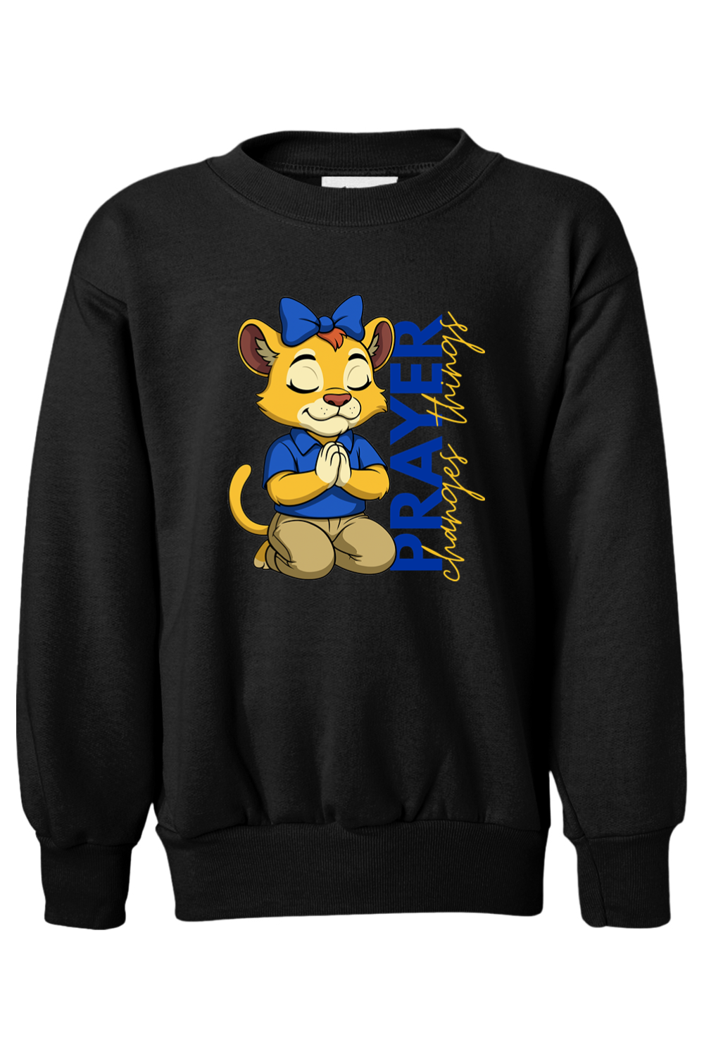 (YOUTH) Hanes Ecosmart Youth Crewneck Sweatshirt - Roary Prayer