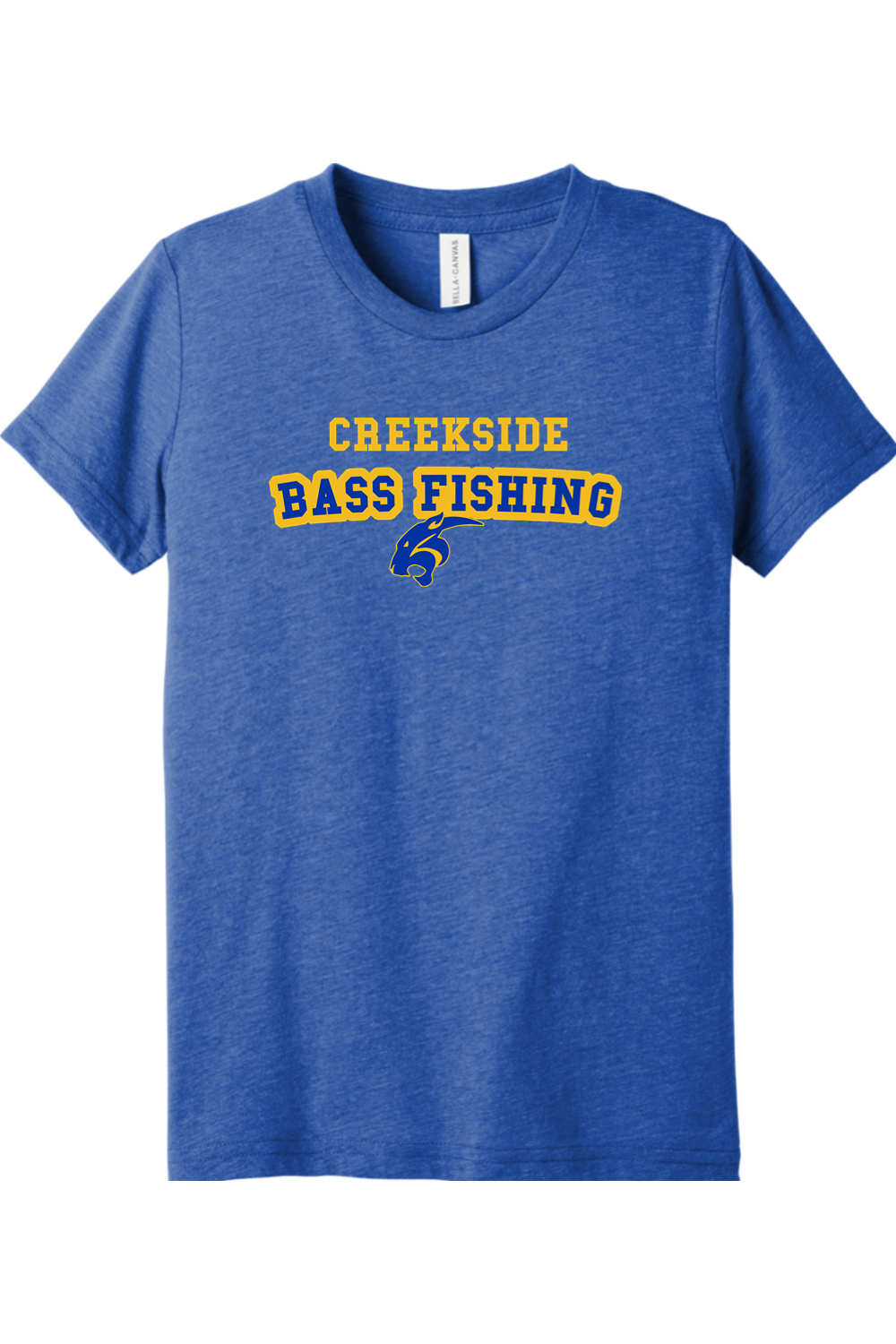(YOUTH) BELLA+CANVAS Triblend Short Sleeve Tee - Bass Fishing