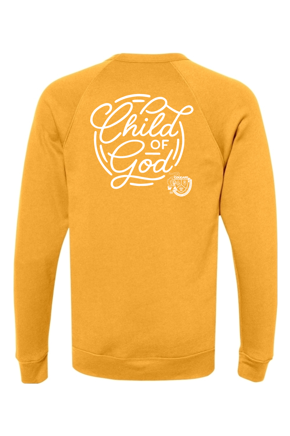 (ADULT) Bella + Canvas Sponge Fleece Raglan Crewneck Sweatshirt - Child of God