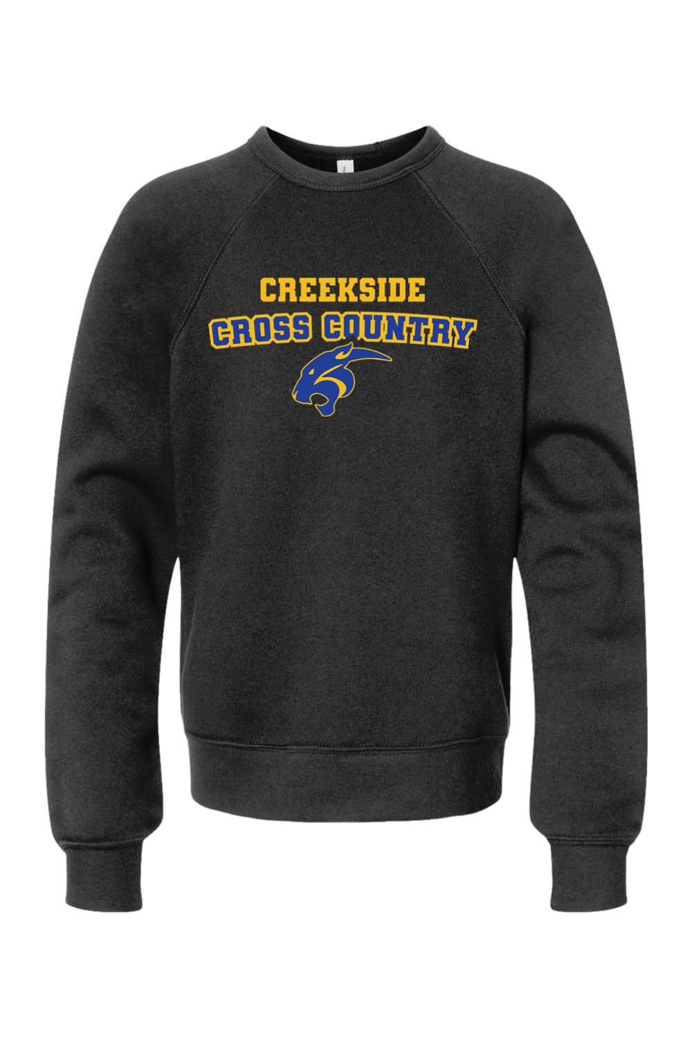 (YOUTH) BELLA + CANVAS Sponge Fleece Crewneck Sweatshirt - Cross Country