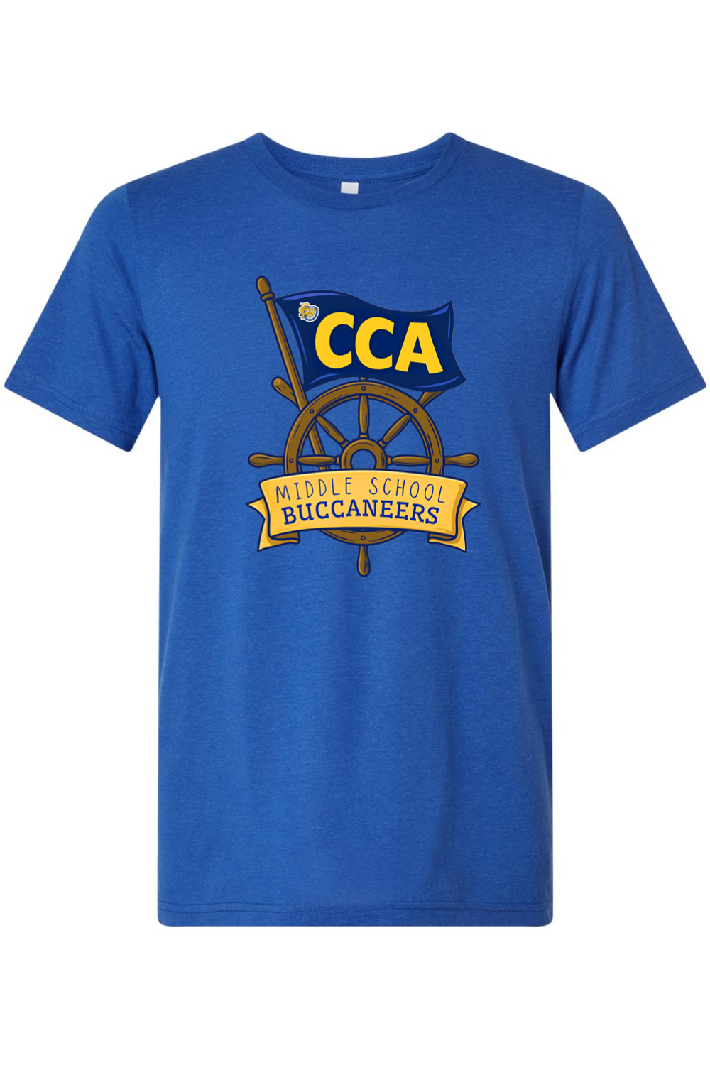 (ADULT) Bella + Canvas Triblend Short Sleeve Tee - Middle School Buccaneers