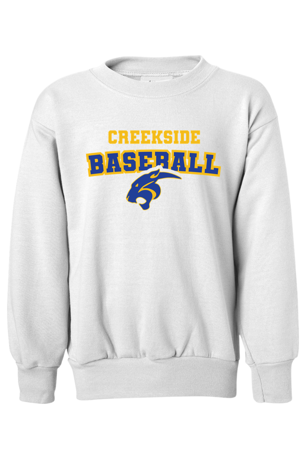 (YOUTH) Hanes Ecosmart Youth Crewneck Sweatshirt - Baseball