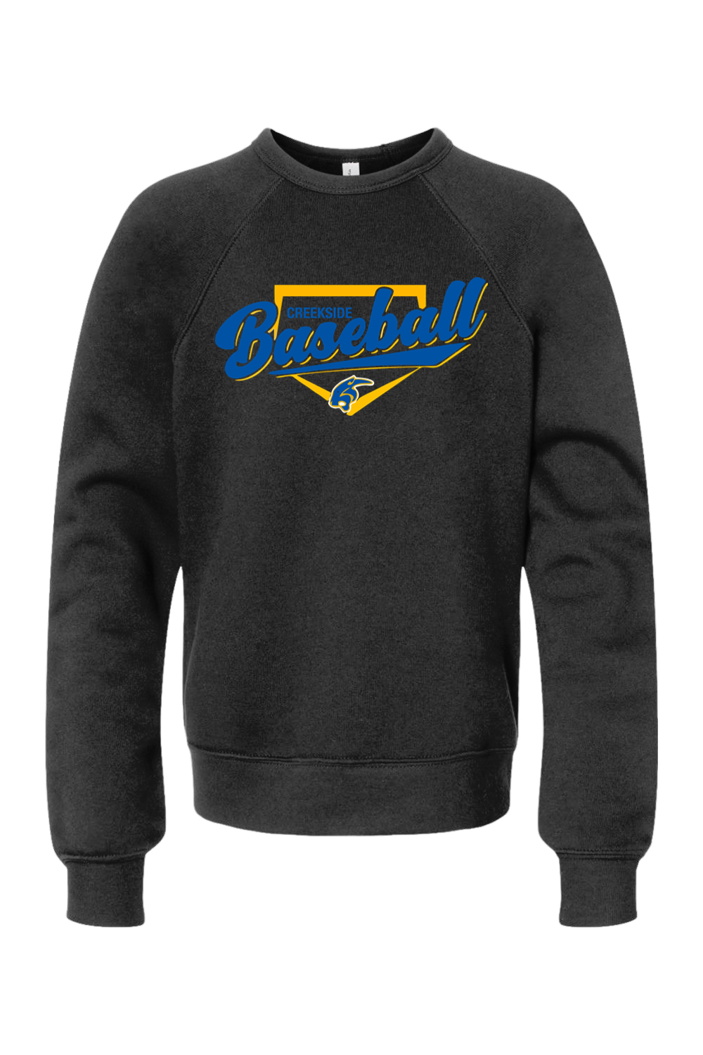(YOUTH) BELLA + CANVAS Sponge Fleece Crewneck Sweatshirt - Baseball