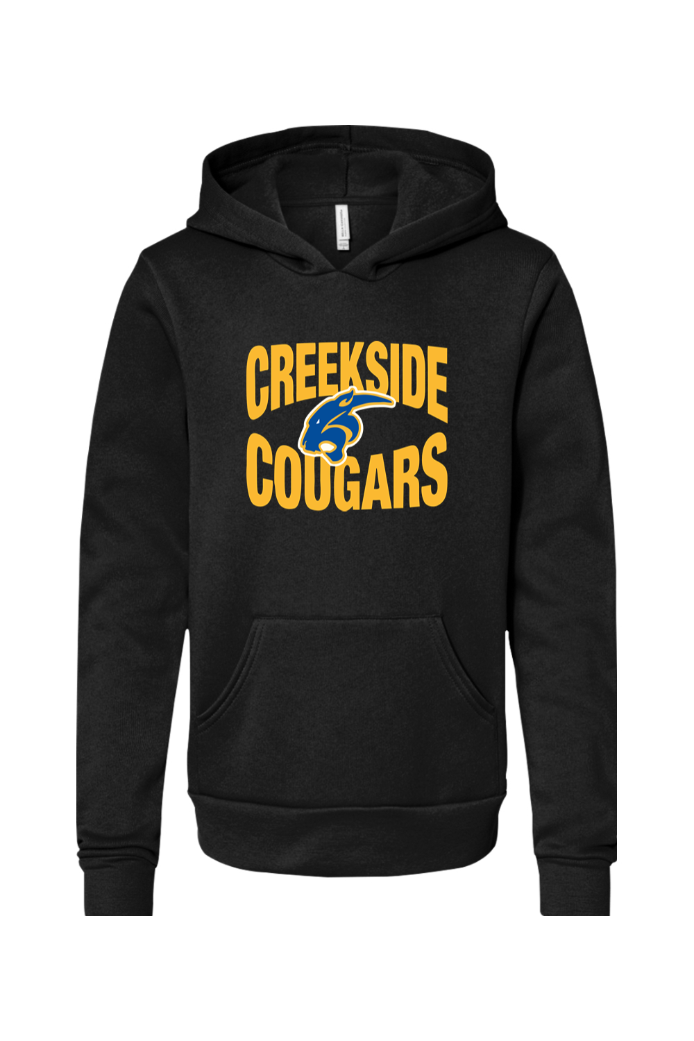 (YOUTH) Bella + Canvas Sponge Fleece Pullover Hoodie - Creekside Cougars