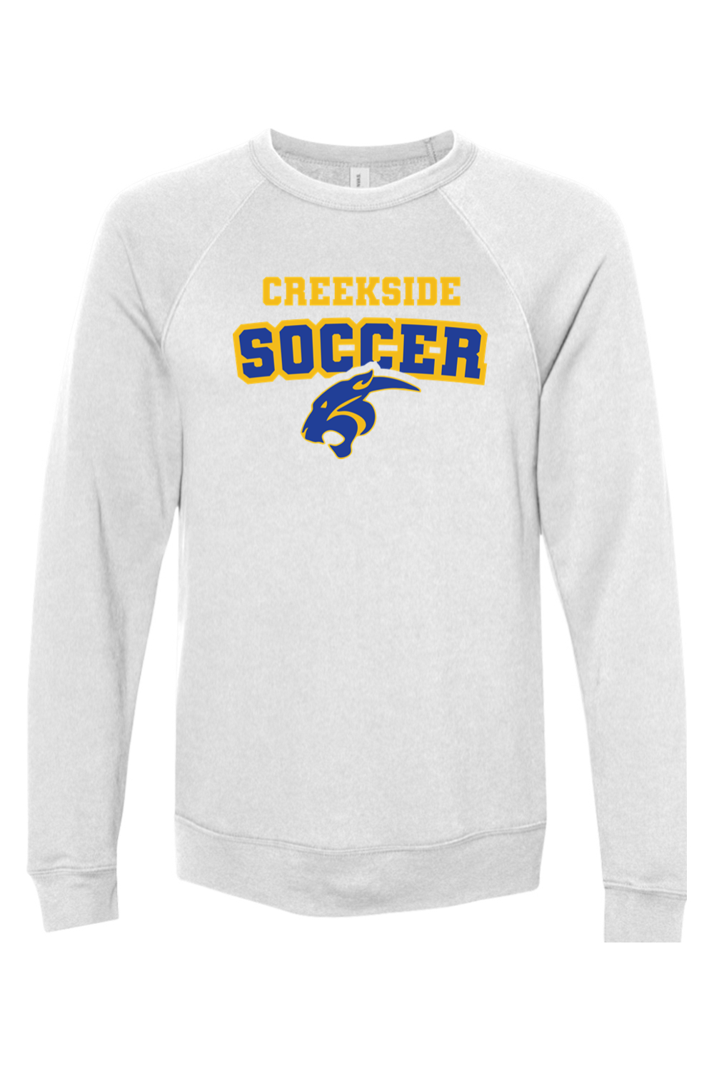 (ADULT) Bella + Canvas Sponge Fleece Raglan Crewneck Sweatshirt - Soccer
