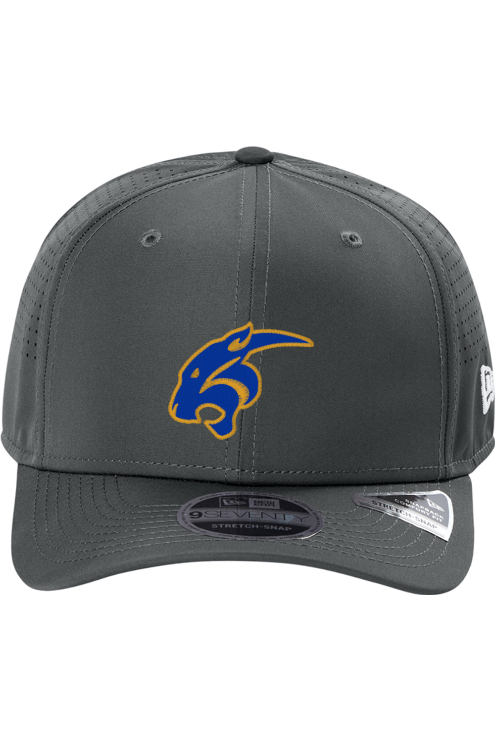 (ADULT) Embroidered New Era 9SEVENTY Perforated Snapback Cap - Cougar Head