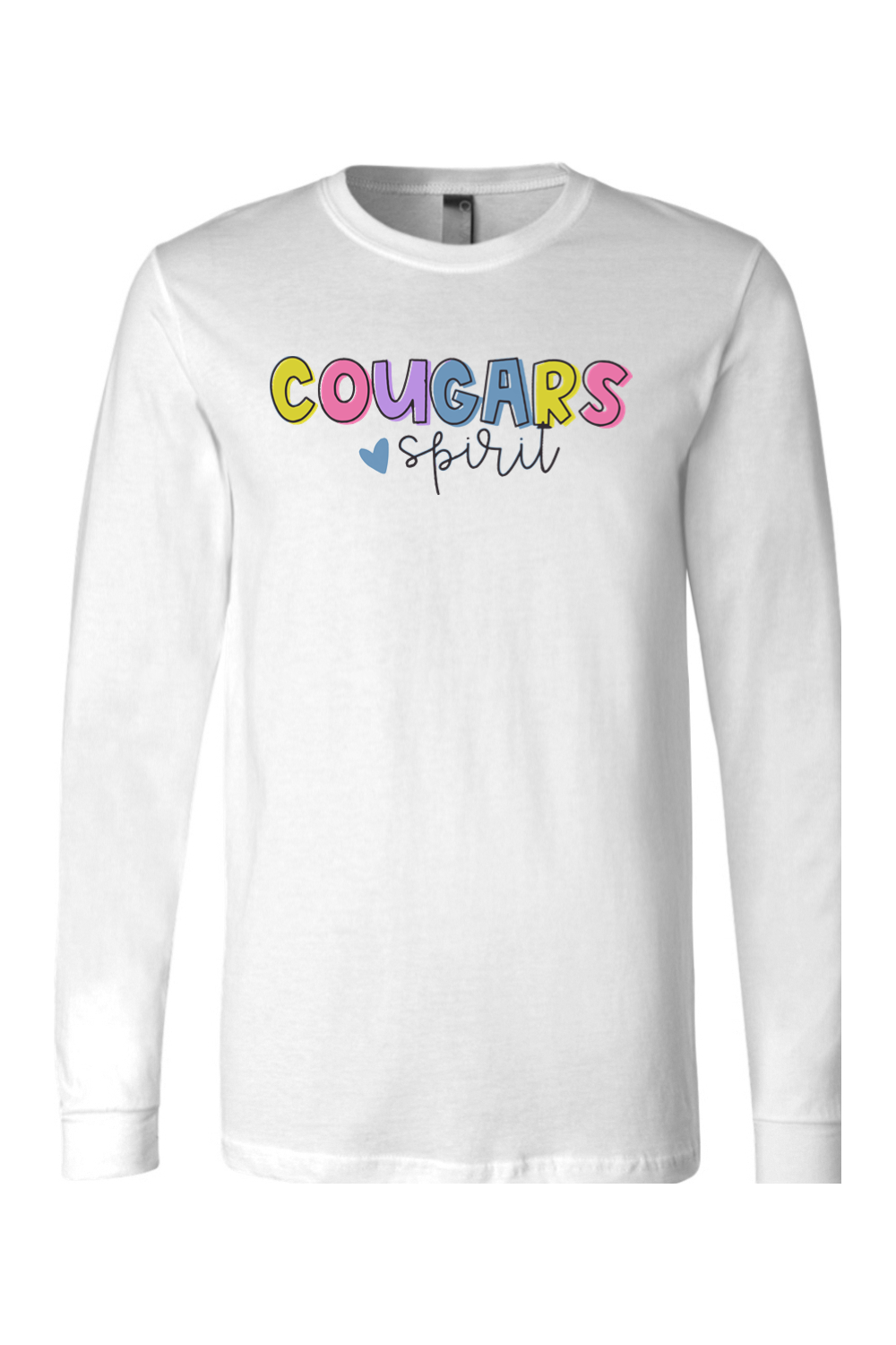 (ADULT) BELLA + CANVAS Unisex Jersey Long Sleeve Tee - Cougars Spirit