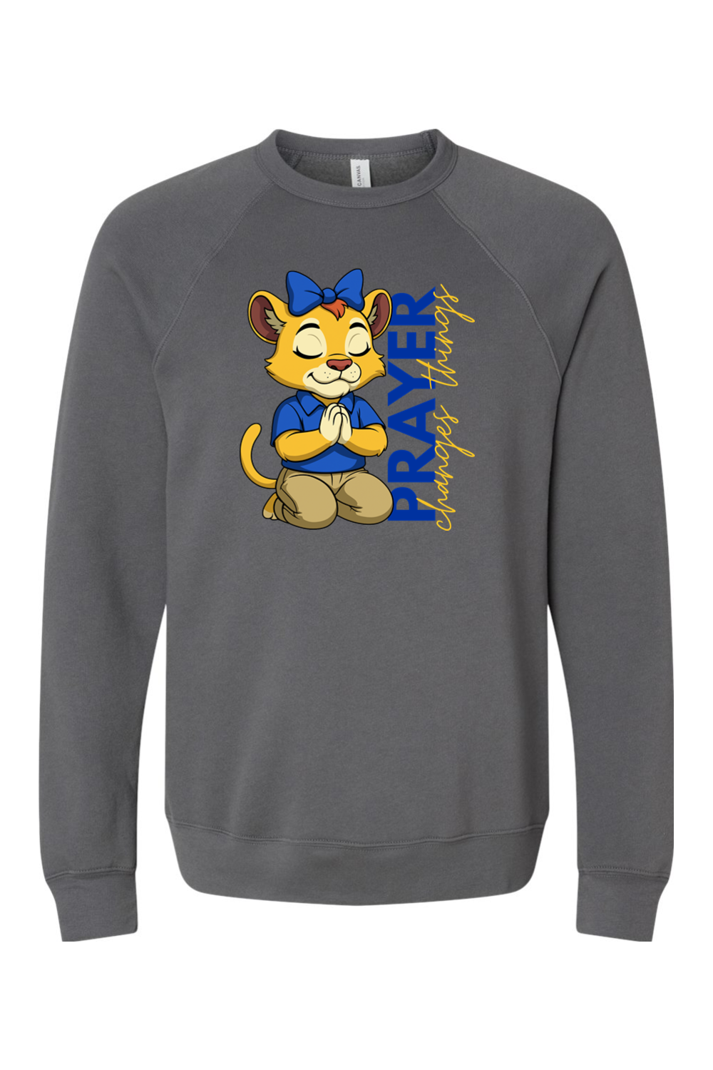 (ADULT) Bella + Canvas Sponge Fleece Raglan Crewneck Sweatshirt - Roary Prayer