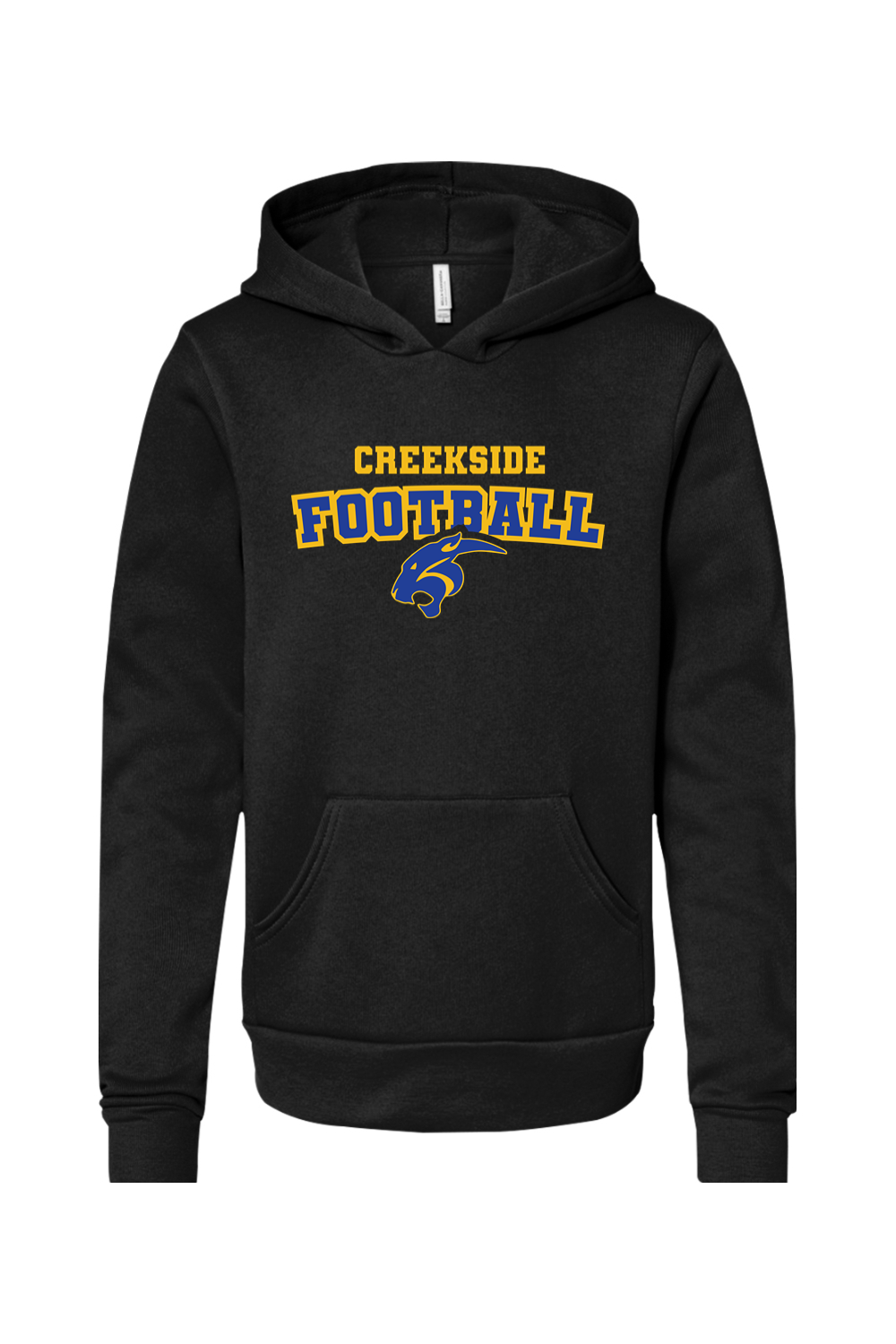(YOUTH) Bella + Canvas Sponge Fleece Pullover Hoodie - Football