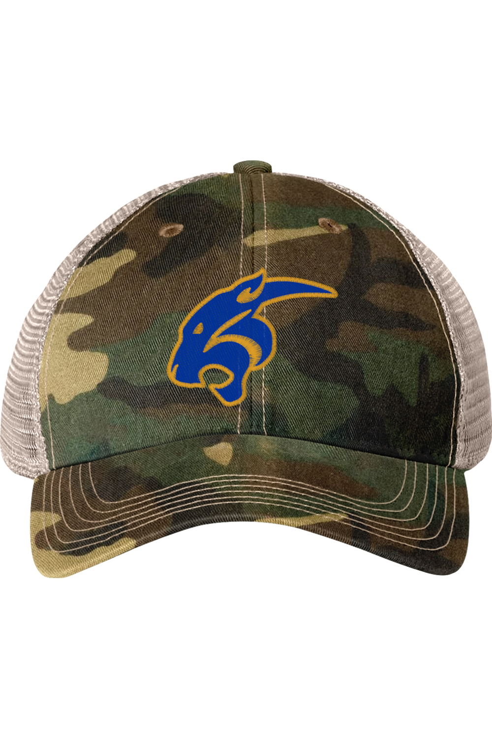 (ADULT) Embroidered LEGACY Old Favorite Trucker Cap - Cougar Head