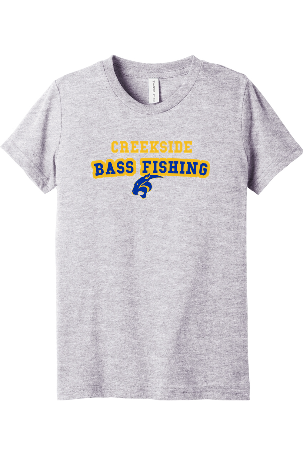(YOUTH) BELLA+CANVAS Triblend Short Sleeve Tee - Bass Fishing